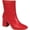 Red, variant on JOURNEE COLLECTION Womens Red Crocodile Padded Trevi Square Toe Block Heel Zip-Up Dress Booties 11 M