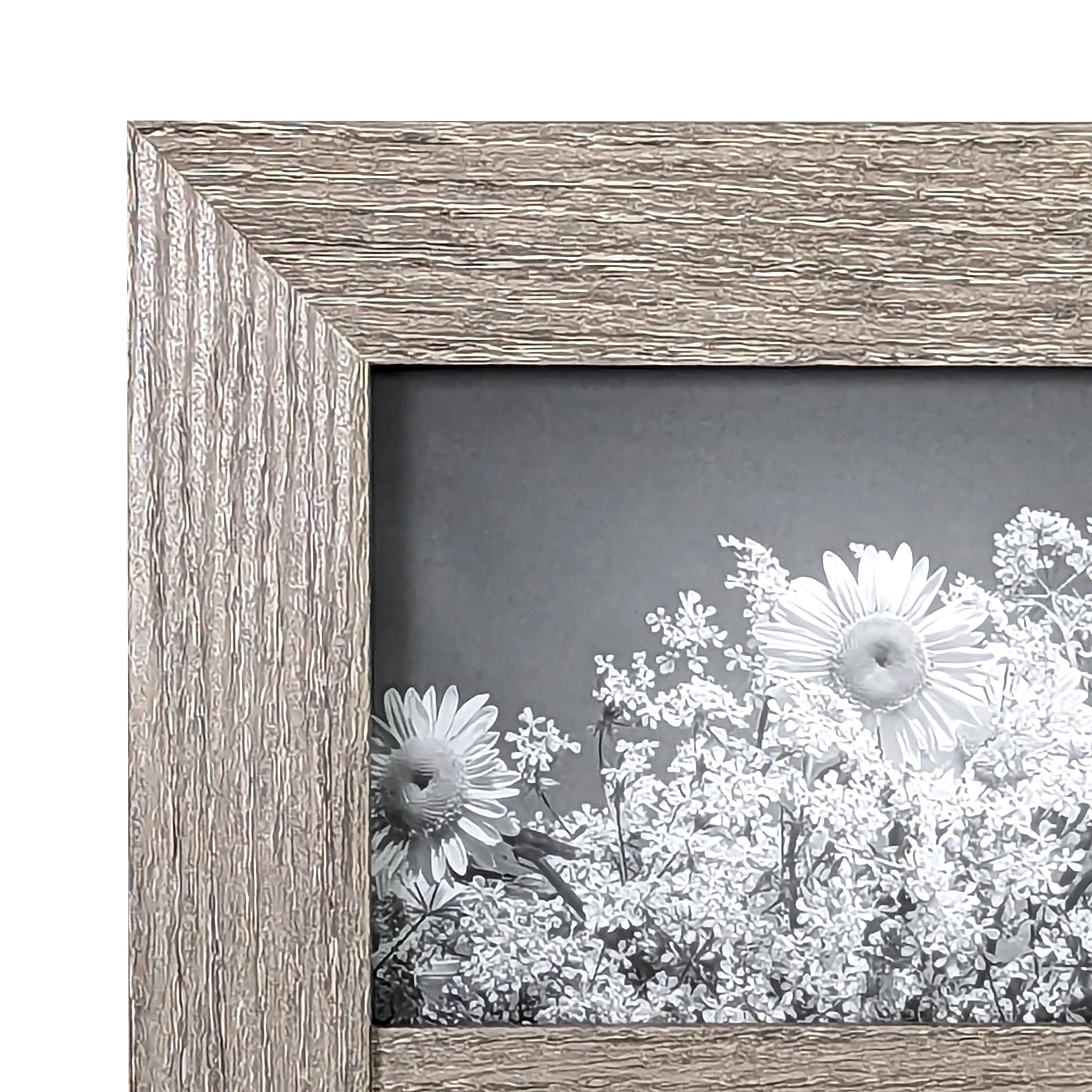 Mainstays 4x6 3-Opening Beveled Gallery Collage Picture Frame, Rustic Gray