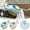 Blue, variant on Dish Brush with Built-in Soap Dispenser, Liquid Reservoir Cleaning Brush for Kitchen Sink Pots and Pans, Press Button for Automatic Soap Dispensing