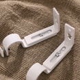 thumbnail image 7 of Tineasur 2-Pack Adjustable Curtain Rod Brackets 18-22mm White Drapery Holders for Window Treatments, 7 of 7