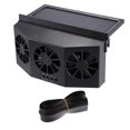 thumbnail image 1 of Unique Bargains Solar Powered Car Exhaust Fan Auto Radiator Fan Energy Saving Air Vent Radiator Air Purifiers 1.5W Black, 1 of 6