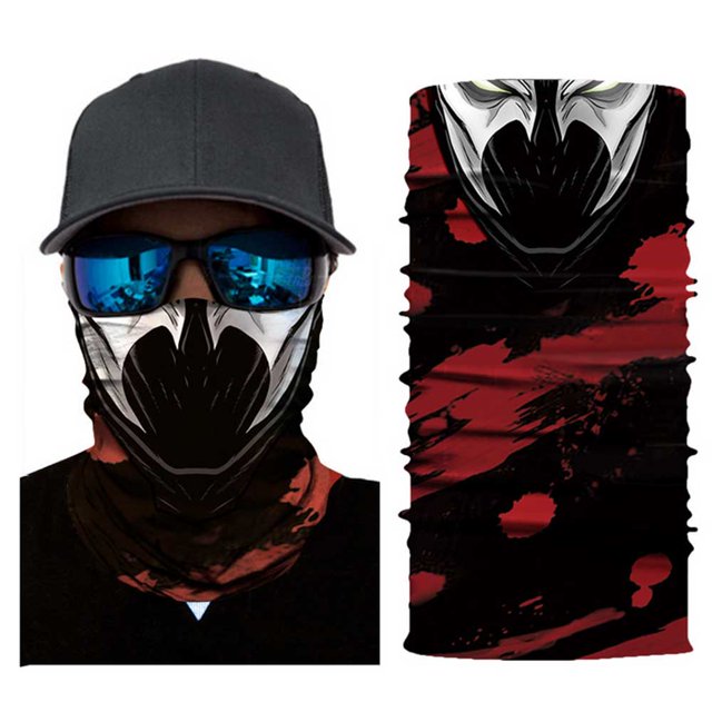 Máscara de tubo 3D sin costuras para protección contra el viento y el polvo, bandana para hombres y mujeres, máscara de esqueleto transpirable fina y duradera, motocicleta, ciclismo, pesca, ciclismo Adepaton 2033279-3