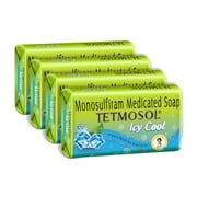 Tetmosol Icy Cool Soap Medicated Bathing Soap Bar 75G Pack Of 4
