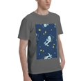 thumbnail image 2 of Bingfone Space Dinosaur Men'S Loose Fit Short-Sleeve Pocket T-Shirt, 2 of 7