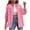 Pink, variant on Women's Distressed Denim Jacket,Long Sleeve Button Down Shacket Ripped Fringe Hem Jeans Coat,2026 Fall Winter Trendy Clothes,Pink Women's S-XXL