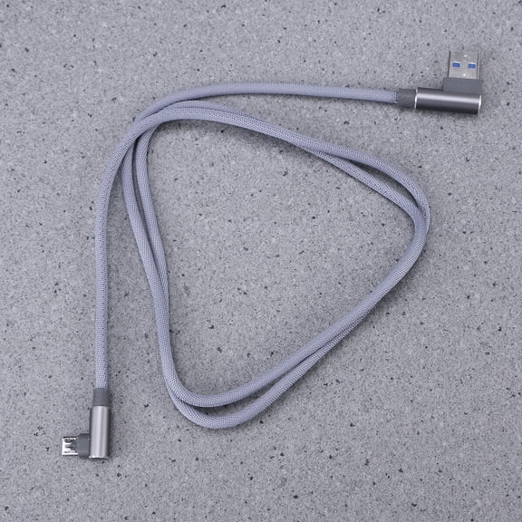 OULII Micro USB Charger Grey L-Type Design for Safe Fast Data Transfer