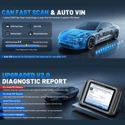 XTOOL D8W Wireless Bidirectional Scan Tool AI-Assisted OBD2 Scanner Diagnostic Tool with Topology Mapping, ECU Cod-ing, 42+ Resets, Crank Sensor Relearn, 3-Year Updates
