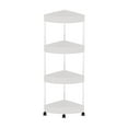 thumbnail image 2 of Rectangular 3-Layer Storage Rack - Bathroom Plastic Floor Standing Organizer Kitchen Pantry Shelf Sturdy Construction 24" Tall, 2 of 5