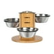thumbnail image 1 of Comederos elevados para gatos con soporte de madera para interiores y exteriores, para gatos y perros pequeños, platos estables para mascotas,, 1 of 8