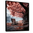 thumbnail image 2 of Designart "Silent Contemplation Pink Forest art painting" Landscape & Nature Floater Framed Canvas Print, 2 of 7