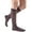 Charcoal, variant on mediven sheer & soft for Women, 20-30 mmHg Calf High Closed Toe Compression Stockings, Natural, IV-Petite