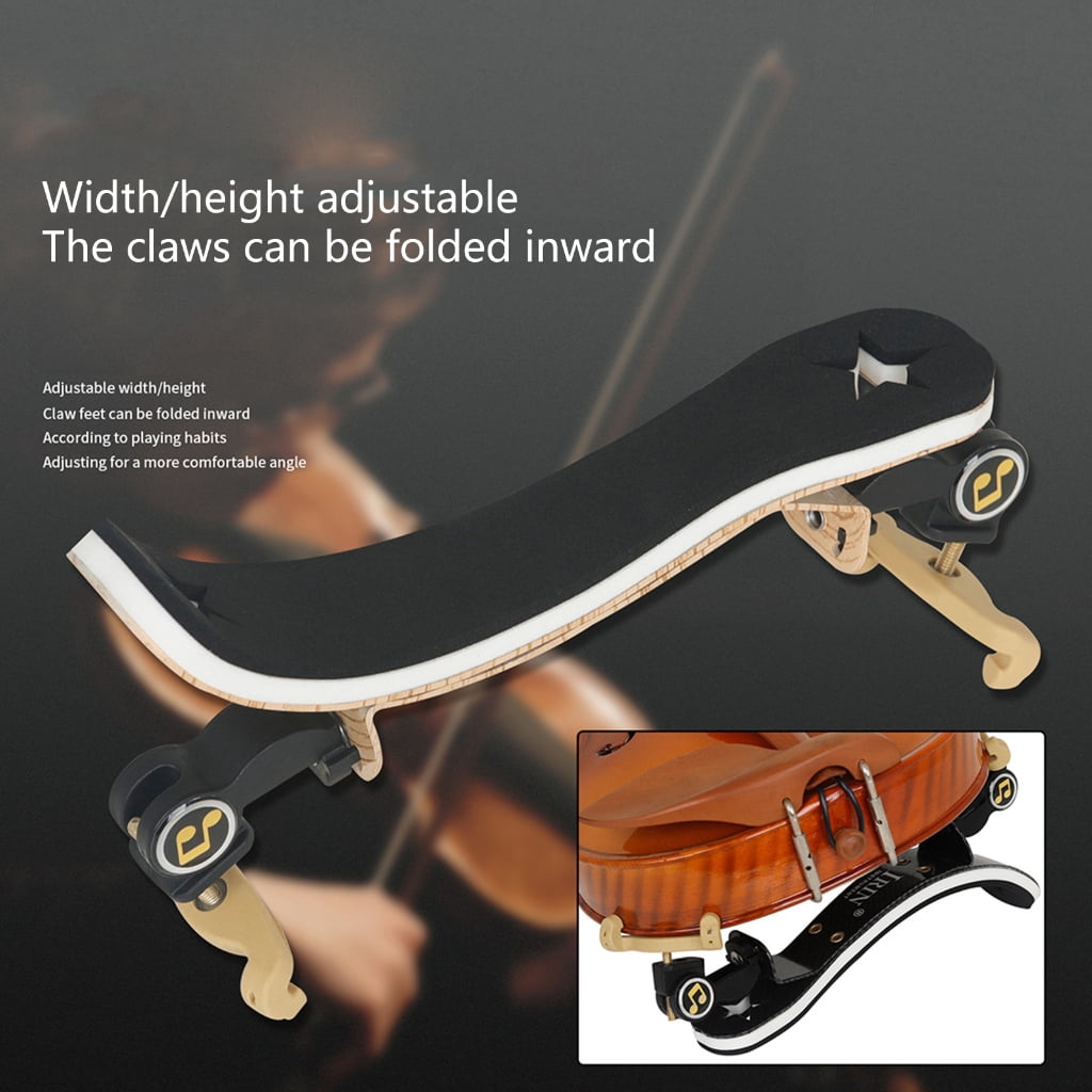 Yokua 1/2-1/4 Violin Shoulder Rest, Holder ABS Strong Simplified End Rod, Adjustable