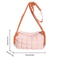 thumbnail image 4 of Bolsa De Hombro Bolso de mano para mujer, Bolso de viaje femenino sencillo de nailon a la moda (rosa), 4 of 8