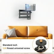 Foldable Projector Wall Mount Universal Adjustable Wall Projector Mount 1/4 Screw