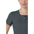 thumbnail image 3 of Koi Lite Womens Serenity 317 Round Neck Top-Charcoal-X-Large, 3 of 3