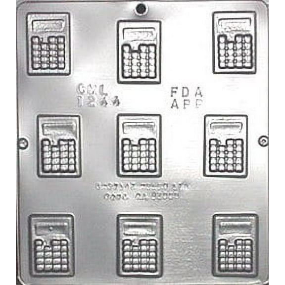 1244 Small Calculator Chocolate Candy Mold