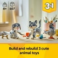 thumbnail image 4 of LEGO Creator 3in1 Playful Cat Toy - Building Toys W/ 3 Building Options, Cat, Dog, or Pigeon - Animal Figures for Kids, Girls & Boys, Ages 8+ - Gift Ideas for Birthday - 31163, 4 of 8