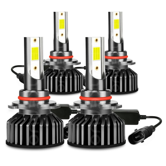 4x 9005 9006 Combo LED Headlight High Low Beam Bulbs 6000K/8000k Cool White Blue