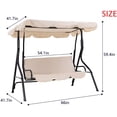 thumbnail image 4 of FDW New Canopy Porch Swing Glider Hammock Chair,Beige, 4 of 7