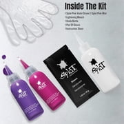 Splat Complete Kit, Ombre Rain, Semi-Permanent Purple & Pink Hair Dye with Bleach