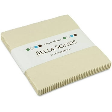 Bella Solids White Moda Charm Pack; 42 - 5
