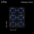 thumbnail image 2 of Uxcell Drum Dampeners Drum Gel Silicone Blue 31x25x2.8mm for Drums Cymbals Tone Control Pack of 12, 2 of 6