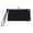 Black, variant on CTM Fashion Kiss Lock Wristlet Vegan Leather Wallet (Women)