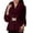 Claret, variant on Lovskoo Women Faux Fur Coat Winter Elegant Thick Warm Fashion Outerwear Short Jacket Beige