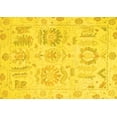 thumbnail image 1 of Ahgly Company Machine Washable Indoor Rectangle Oriental Yellow Traditional Area Rugs, 5' x 8', 1 of 4