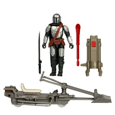 Star Wars Epic World of Action The Mandalorian Action Figure & Speeder Bike (4")