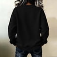 thumbnail image 4 of Binmer Women’s Rainbow Stripe Print Crew Neck Long Sleeve Sweatshirt, Loose Casual Pullover Top ,Sizes S-2XL, 4 of 6