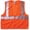 Orange, variant on Economy Vest Class Ii Mesh Zipper Orange L-Xl
