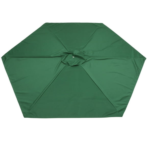 Beaupretty 8ft Patio Umbrella Replacement Canopy, Durable Thick Canopy with 6 Ribs for Outdoor Yard Garden Pool Beach Umbrella, Green