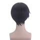 thumbnail image 3 of Peluca genérica para cosplay de anime, 30 cm, corta, negra, recta, para adulto, 3 of 3
