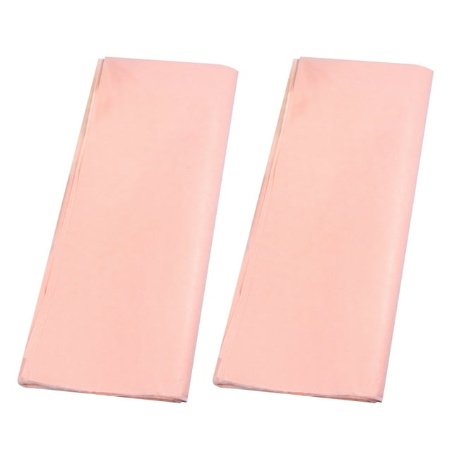 5 Packs/Set Colored Tissue Paper Thin Craft Paper for Gift Wrapping Wedding Decor Handcraft (Apricot)