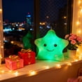 thumbnail image 2 of AuroraX Soft Glowing Star Stuffed Animals Cute Large Plushie for Anxiety 16 Inch Led Plush Pillows Toys for Girls,Boys,Adults Birthday Gifts,Green, 2 of 9