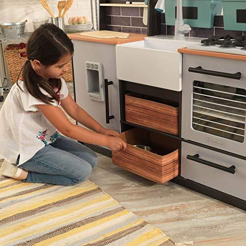 Cuisine en Bois Enfants avec Machine à Glaçons Sonore et Lumineuse -  Kidkraft