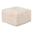 thumbnail image 2 of Furniture of America Pom Modern Faux Fur Modular Compressed Ottoman, Sand Beige, 2 of 8