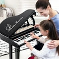 thumbnail image 4 of Costway 31 Keys Kids Piano Keyboard Toy Toddler Musical Instrument with Stool & Microphone Black, 4 of 9