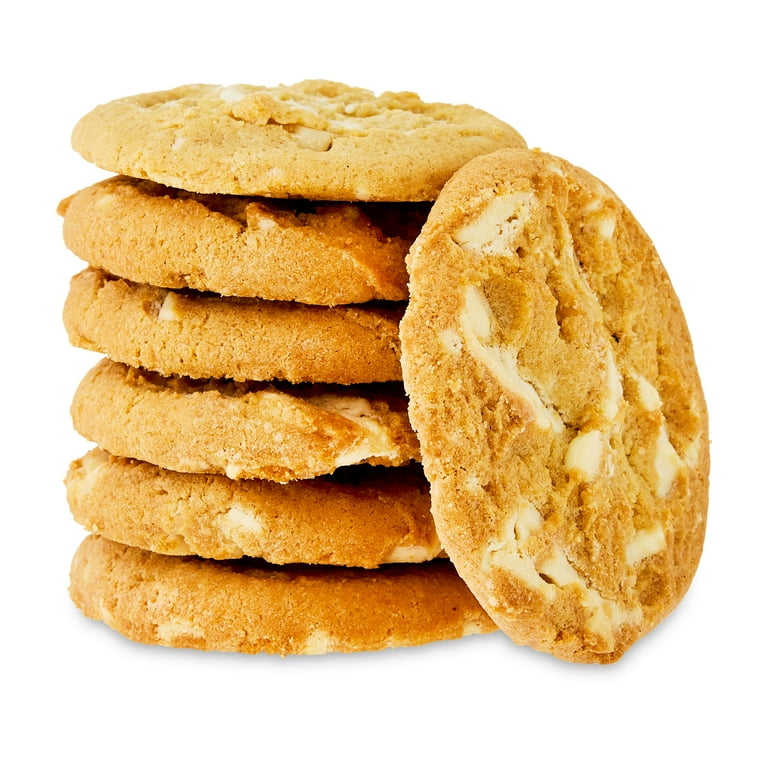 Freshness Guaranteed White Candy Macadamia Nut Cookies Chewy Baked