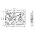 thumbnail image 2 of Dual Radiator and Condenser Fan Assembly for Lexus RX 2001-2003 TO3115128, 2 of 3