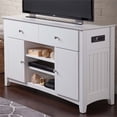 thumbnail image 3 of Leo & Lacey 50" Chargeur TV Stand en Blanc, 3 of 13