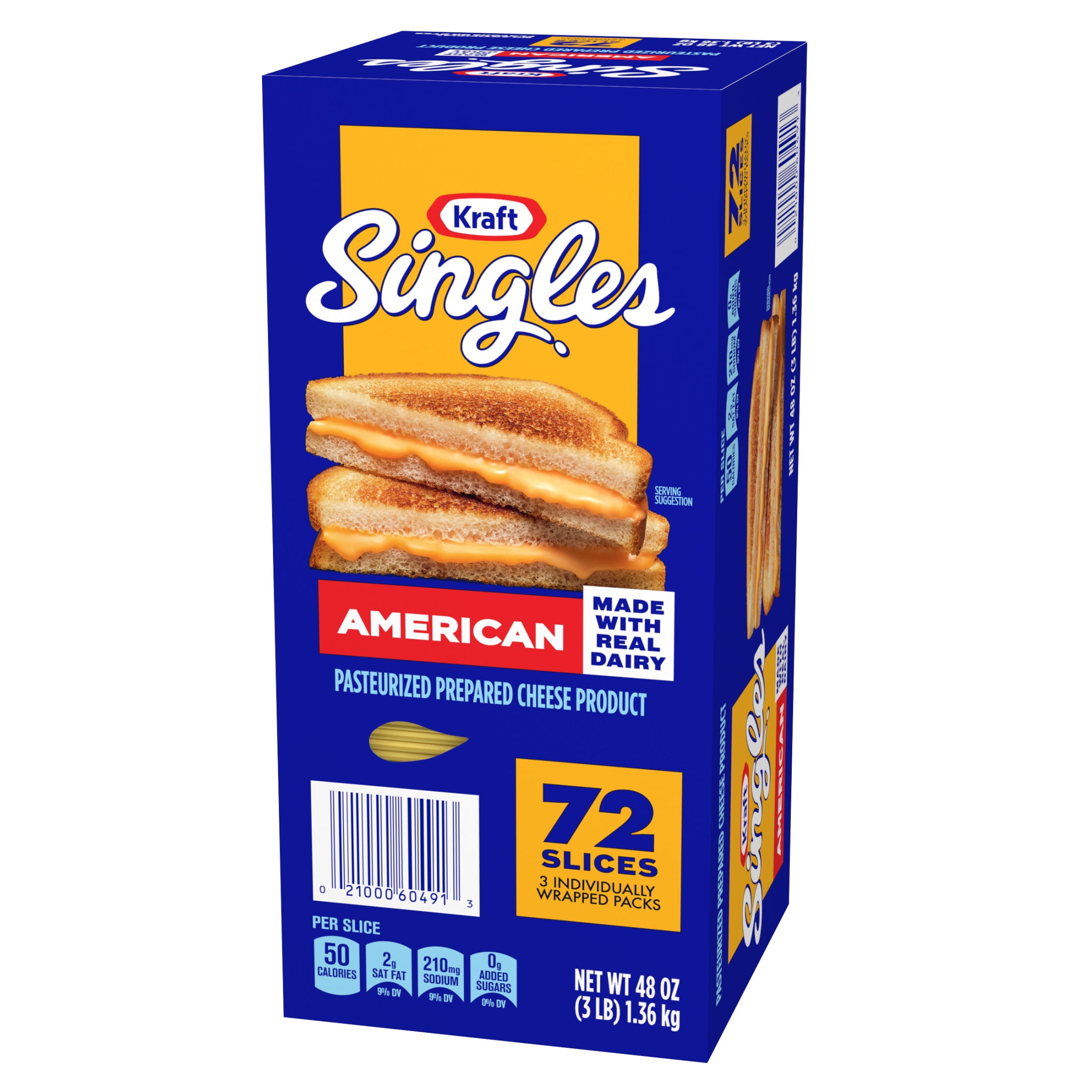 上質で快適 72 Slices, Cheese American Singles Kraft Ct Walmart.com - Box 邦楽