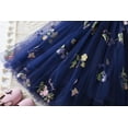 thumbnail image 6 of NIEWTR Toddler Baby Girl Fairy Dresses Princess Butterfly Wings Dress Sleeveless Layered Tulle Dress Plush Ball Star Print Cake Dresses(A09-Dark Blue,18-24 Months), 6 of 8