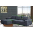 thumbnail image 2 of Alexent L-Shaped Modular Modern Sofa, 108” Deep Seat Lounge Sofa for Living Room Bedroom, Blue - Left, 2 of 6