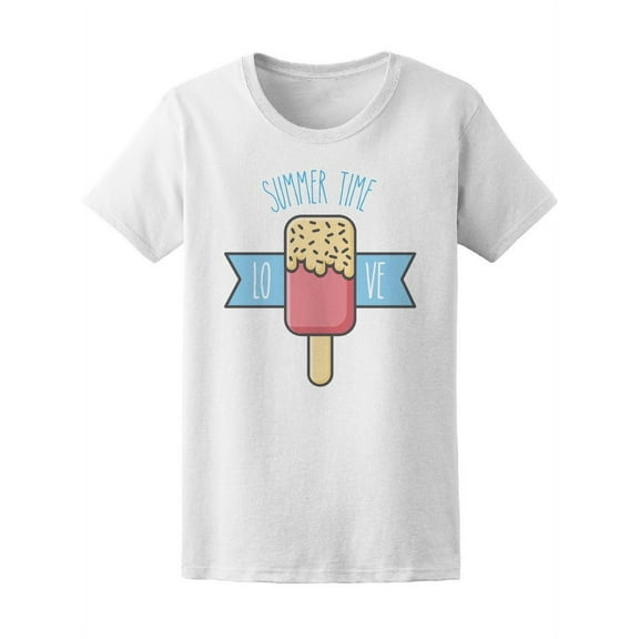 Summertime Love Popsicle T-Shirt Women -Image by Shutterstock, Female x-Large