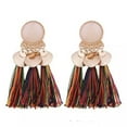 thumbnail image 2 of GKNET Seaside vintage Womens Tassel Earrings Dangle Alloy Resin Bohemian Pendant-Colorful, 2 of 6