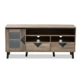 thumbnail image 4 of Baxton Studio Cardiff Modern and Contemporary Light Brown Wood 55-Inch TV Stand, 4 of 7