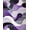 Purple, Pattern 4, variant on ODIKA 4'x6' Machine Washable Non-Slip Area Rug, Contemporary Rippled Wave Design Featuring Layered Shapes High Traffic Rug, Purple, 269844