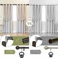 thumbnail image 3 of Bronze Farmhouse Curtain Rods for Windows:72-144" Heavy Duty Adjustable Long Curtain Rod for Bedroom Living Room,Boho Decorative Rustic Drapery Rods with Vintage Coastal Finials,Antique Bronze, 3 of 8